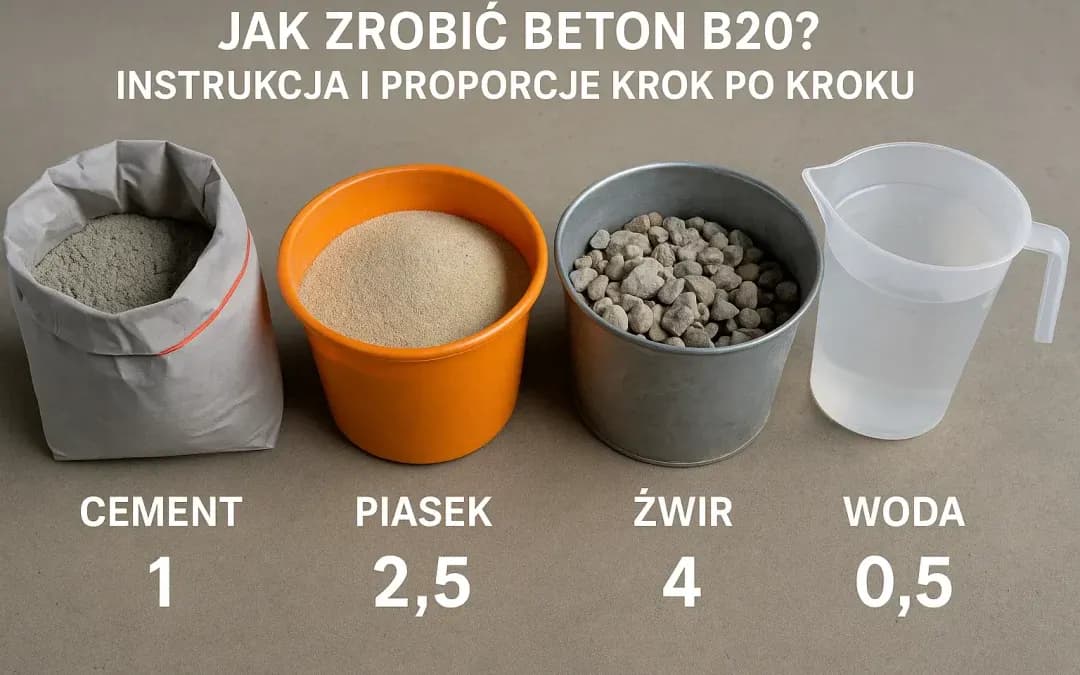 Ile cementu na beton B20? Poznaj dokładne proporcje i wskazówki
